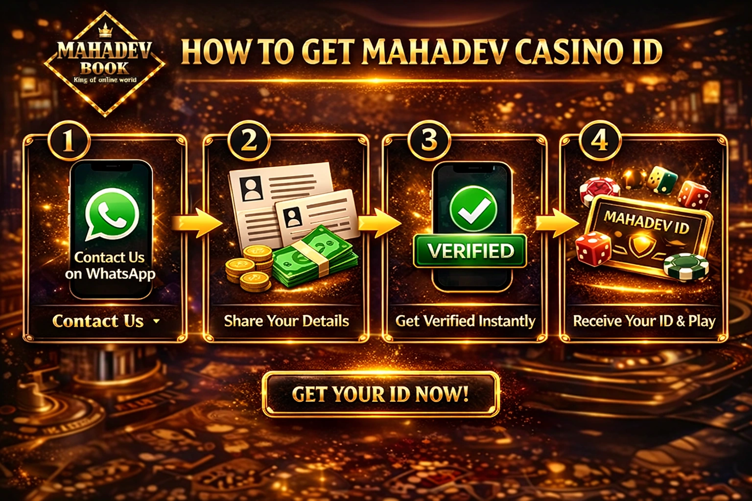 How to get Mahadev Casino ID step by step guide India