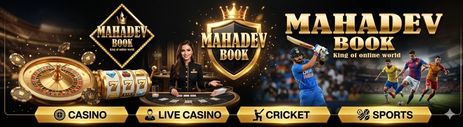 Mahadev Book casino live casino cricket and sports betting hero banner India