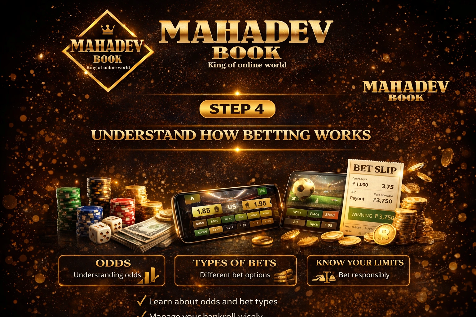 Step 4 understand how betting works casino India Mahadev Book guide