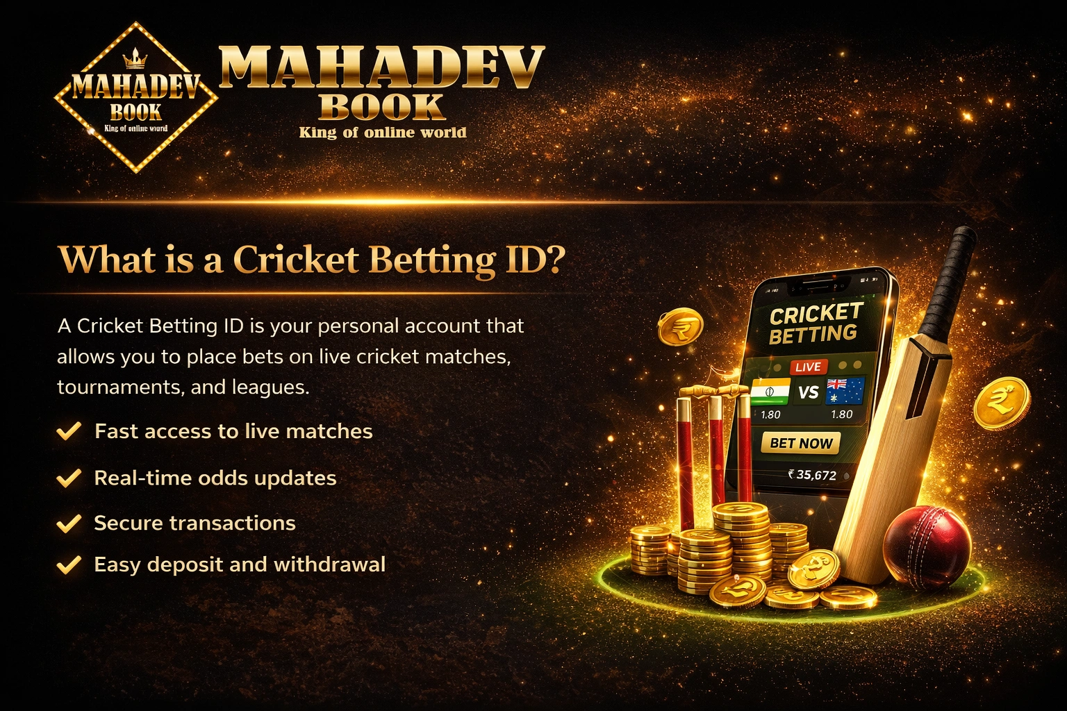 What is Cricket Betting ID Mahadev Book explanation