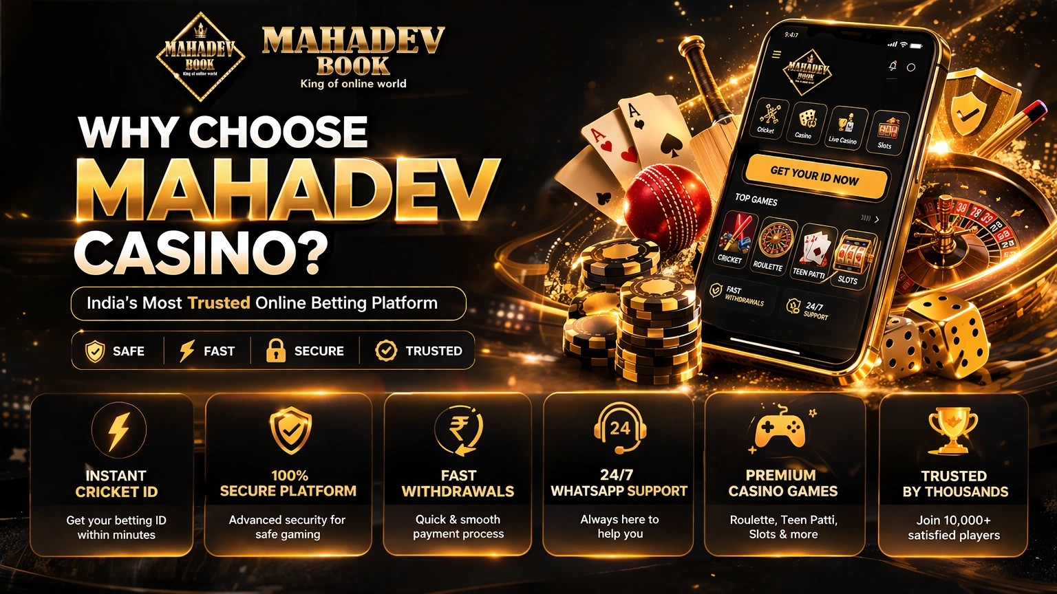 Why choose Mahadev Casino India trusted betting platform